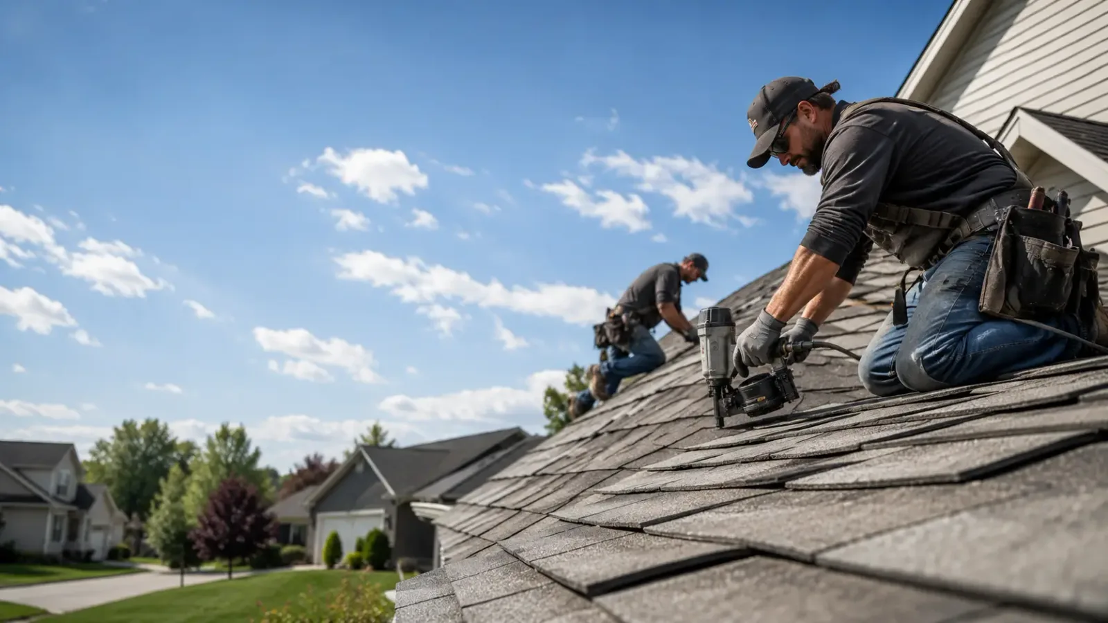 Storm Damage Roof Repair in Rush Center, KS near me